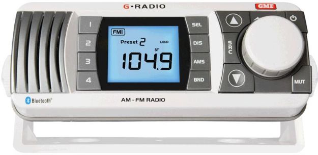 Marine broadcast radio GR300BT - wit